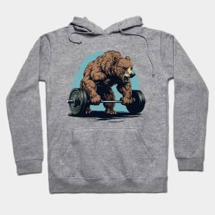 bear at gym Hoodie